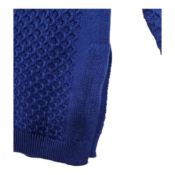 CARIBBEAN JOE Womens Royal Blue Cotton Loose Cable Knit Sweater XL - Picture 3 of 5